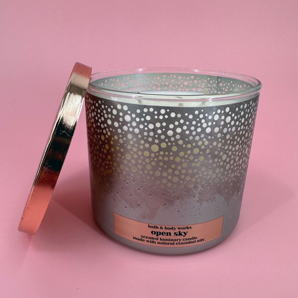 Open Sky Candle Bath and Body Works 3 Wick Scented Jar 14.5 oz 411g